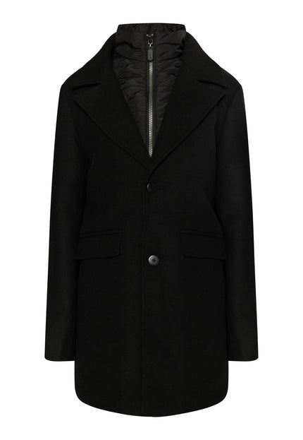 Dreimaster Klassik Men's Transitional Coat Made Of Wool Blend