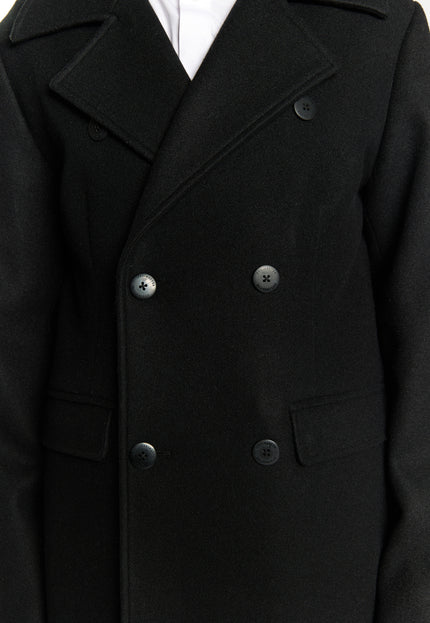 DreiMaster Klassik Men's Transitional Coat In A Wool Look