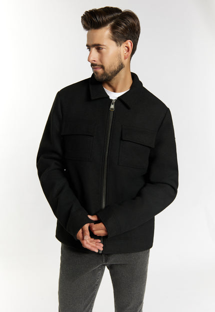 Dreimaster Vintage Men's Transitional Jacket Made From A Wool Blend