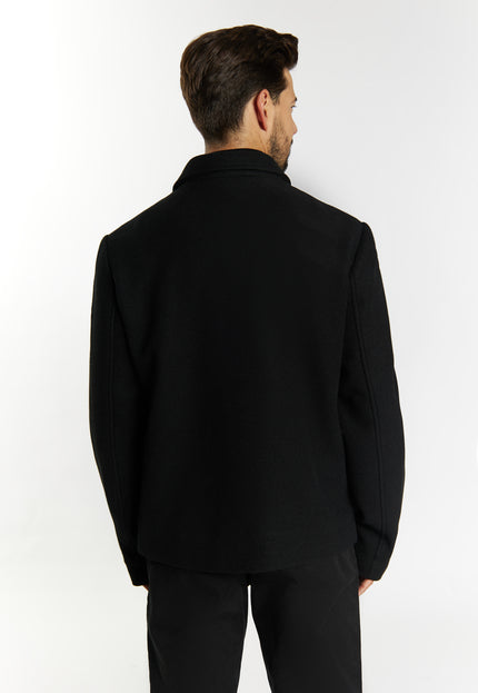 Dreimaster Klassik Men's Transitional Jacket In A Wool Look