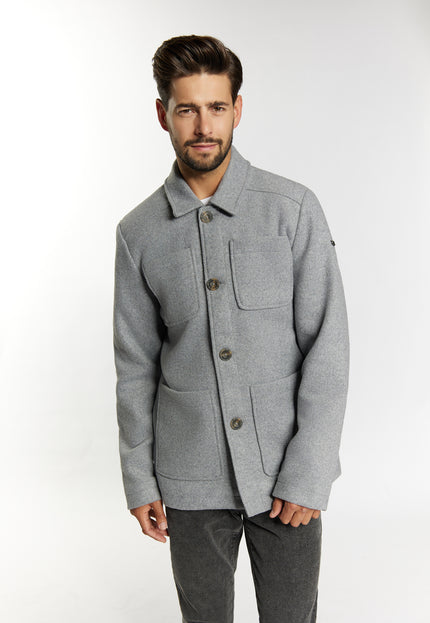 Dreimaster Vintage Men's Transitional Jacket Made From A Wool Blend