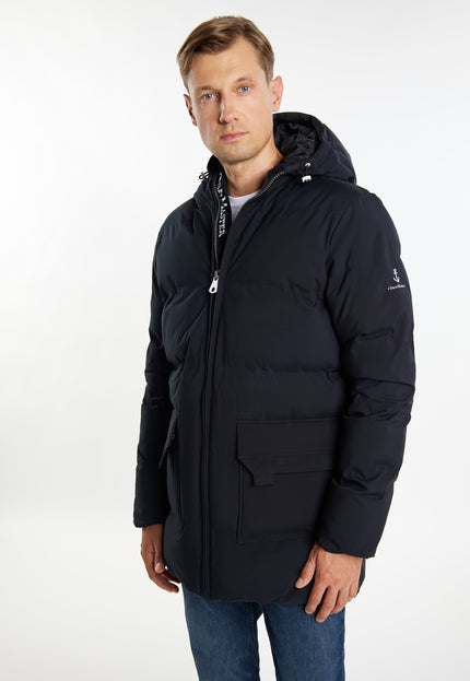 Dreimaster Maritim Herren Winterjacke mit Wattierung