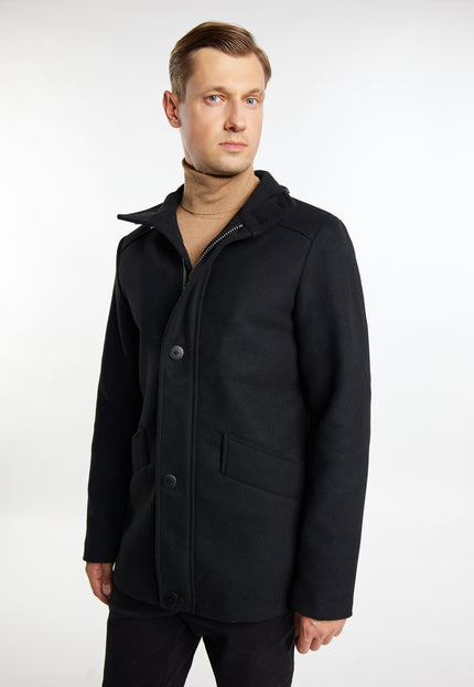 Dreimaster Klassik Men's Transitional Jacket Made From A Wool Blend