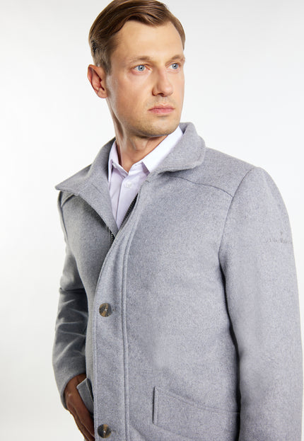 Dreimaster Klassik Men's Transitional Jacket Made From A Wool Blend