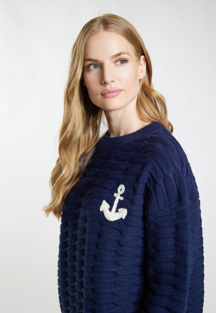 Dreimaster maritim Damen Strickpullover