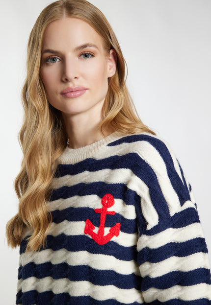 Dreimaster maritim Damen Strickpullover