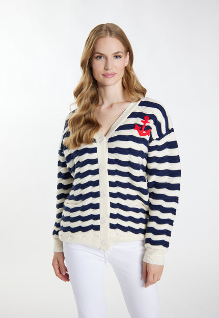 Dreimaster maritimer Damen-Cardigan