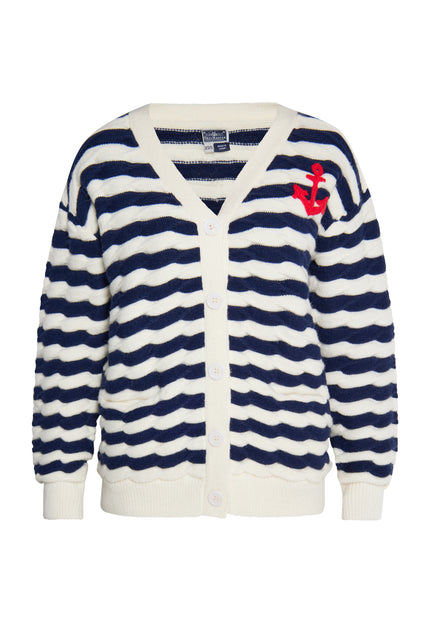 Dreimaster maritimer Damen-Cardigan