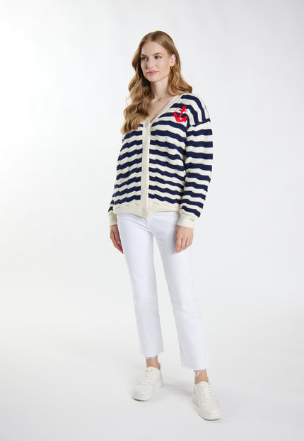 Dreimaster maritimer Damen-Cardigan