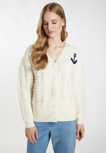 Dreimaster maritimer Damen-Cardigan