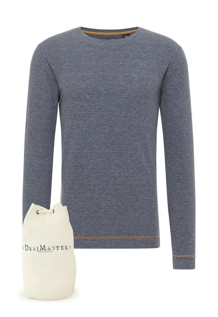 Dreimaster vintage Men's Long Sleeve + Shopping Bag - Set