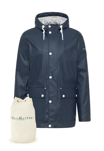 Dreimaster Maritim Herren Anorak + Einkaufstasche - Set