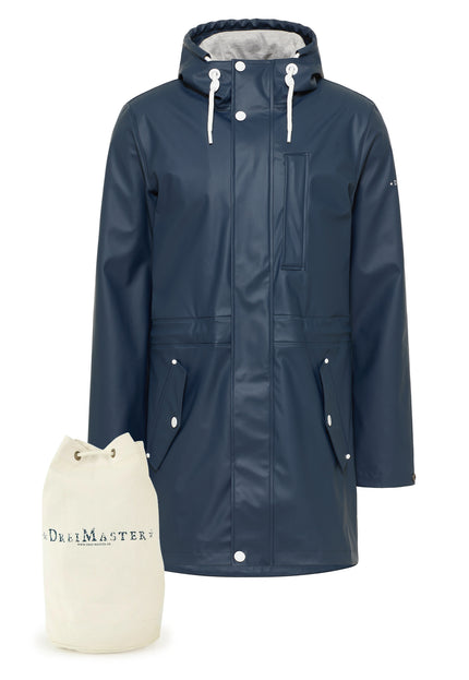 Dreimaster Maritim Herren Parka + Einkaufstasche - Set