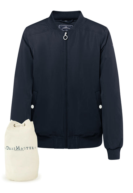 Dreimaster Maritim Damen Blouson + Einkaufstasche - Set