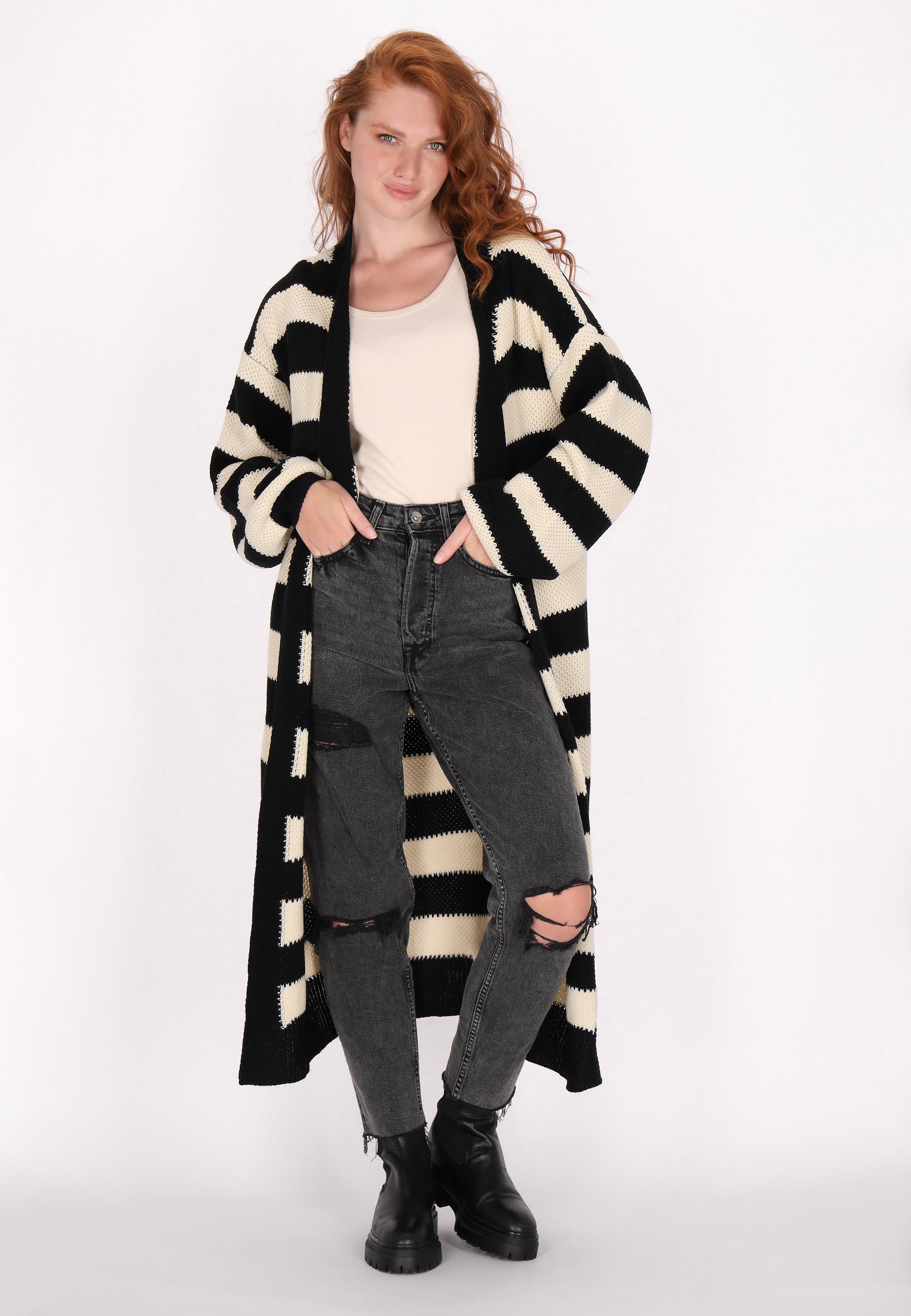 Black Cream Stripes