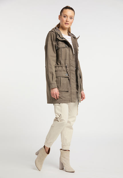 Dreimaster Vintage Damen Baumwollparka